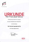 KIA Zertifikat Josef Servos